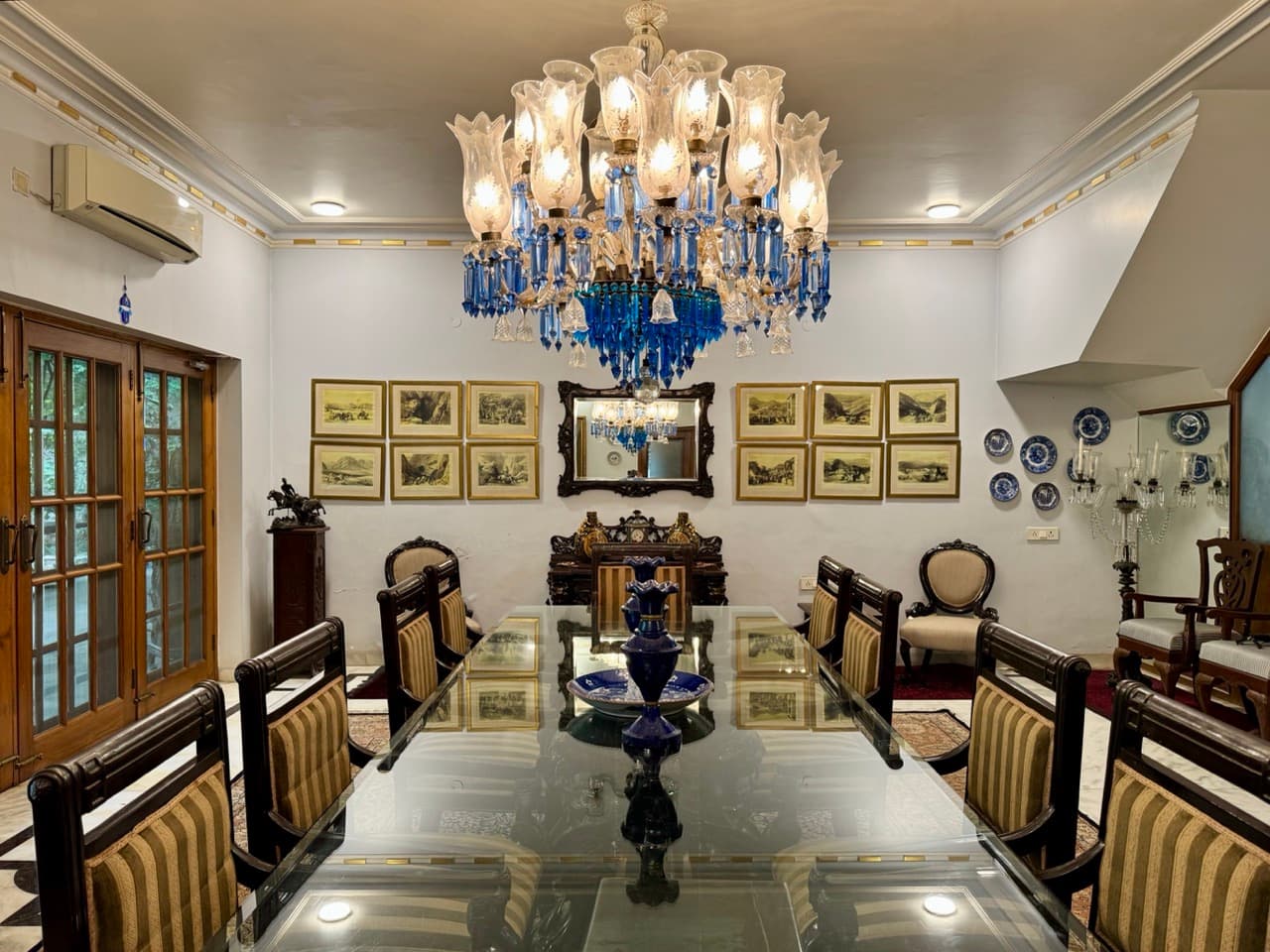 Blue Crystal Dining Room